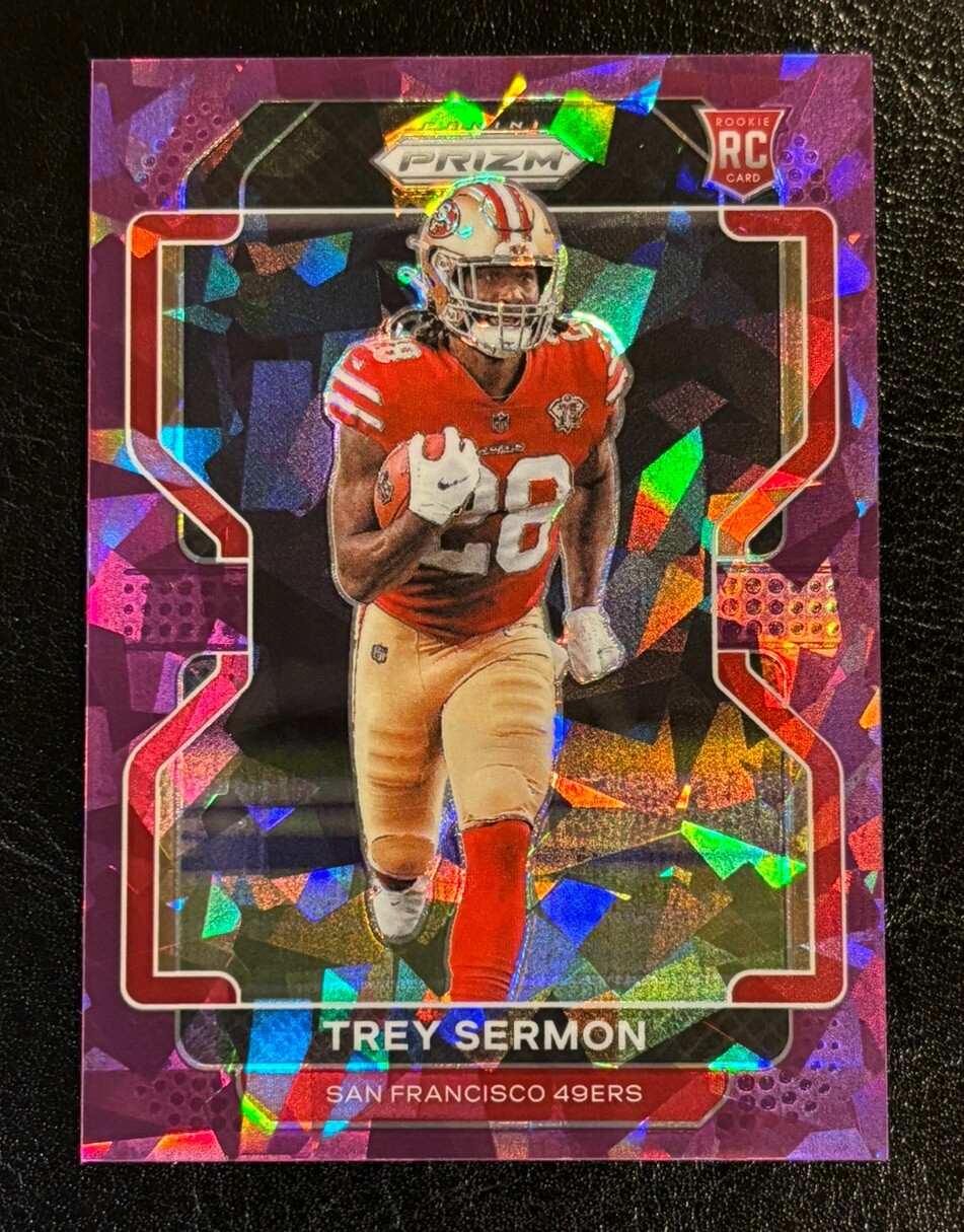 2021 Panini Prizm TREY SERMON #354 Rookie Purple Ice /225 SP - Colts