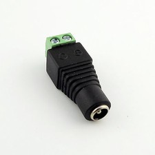 5.5mm x 2.5mm Female DC Power LED CCTV Video Balun Terminals Adapter Connector