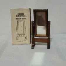 Vintage Concord miniature Dressing Mirror #1853 W/ Box Dollhouse Miniatures