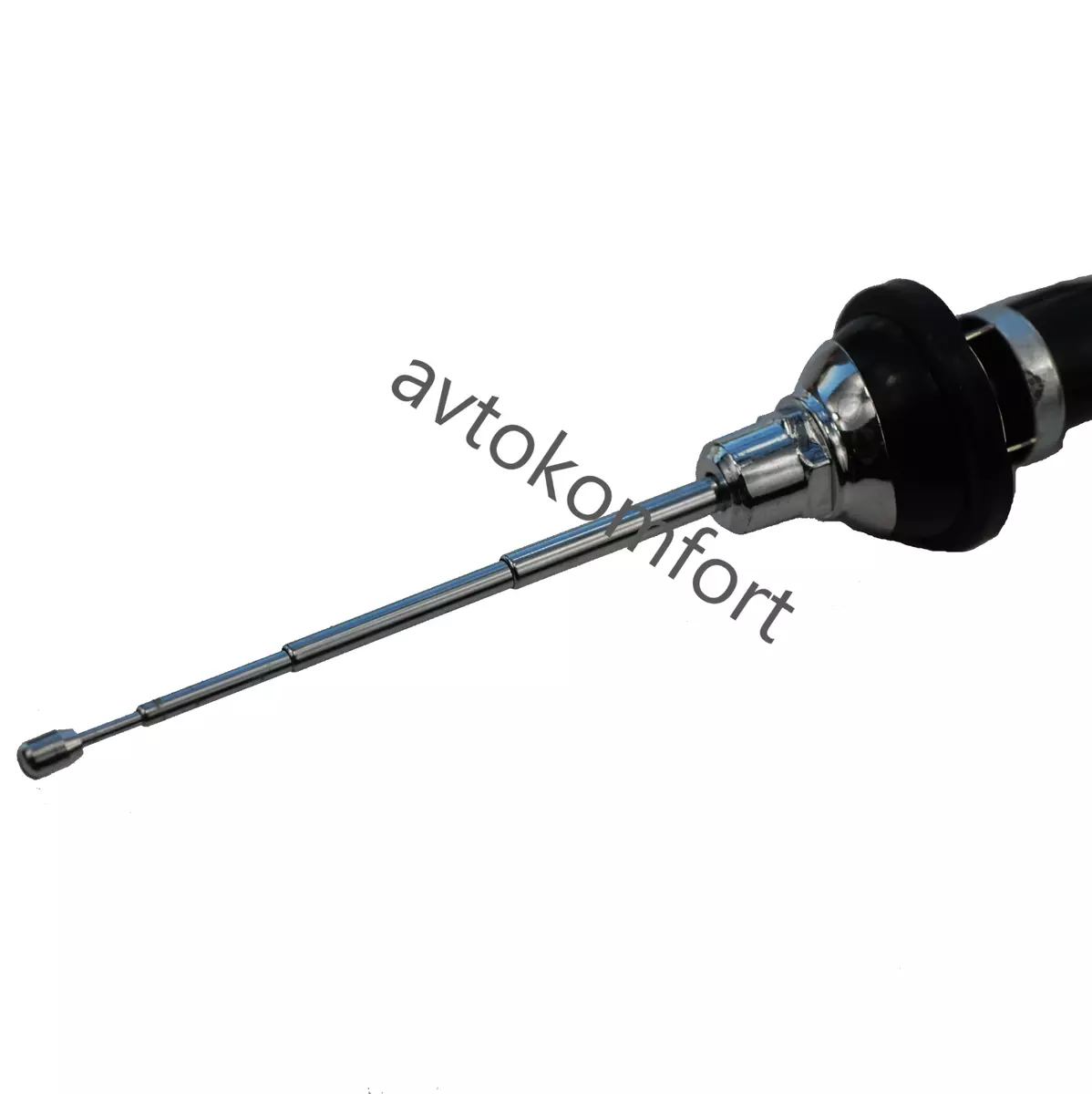 Chrome Universal Telescopic Antenna Fender Mount FM Radio Car