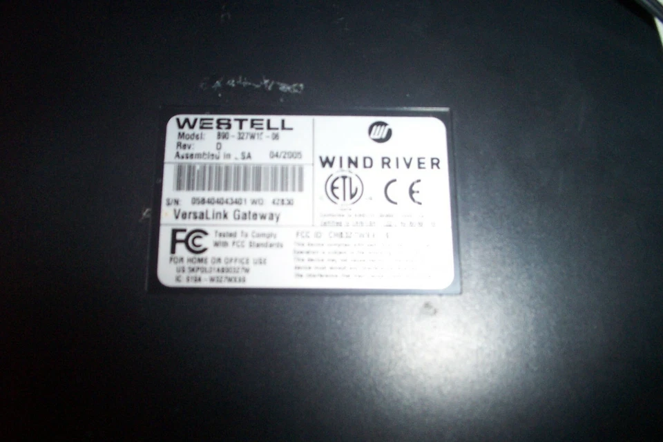 WESTELL VERSALINK Model 327W Router - Image 3 of 3