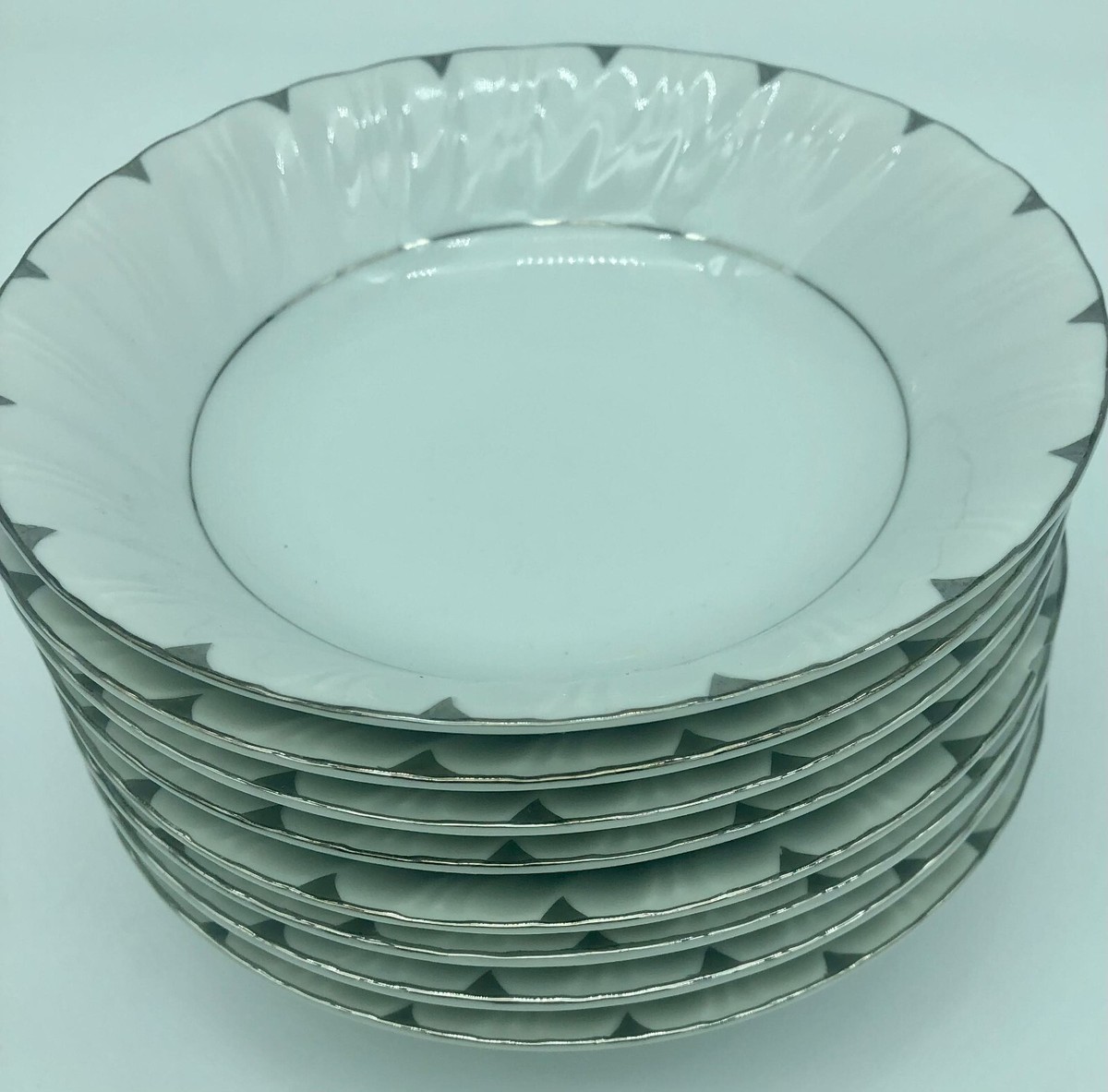 Harmony House Heirloom China Swirl Rim Platinum Japan Vintage sold