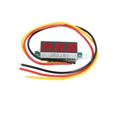 10PCS 0.28" Digital Voltmeter Red LED DC 0-100V Three-Wire Voltage Panel Meter