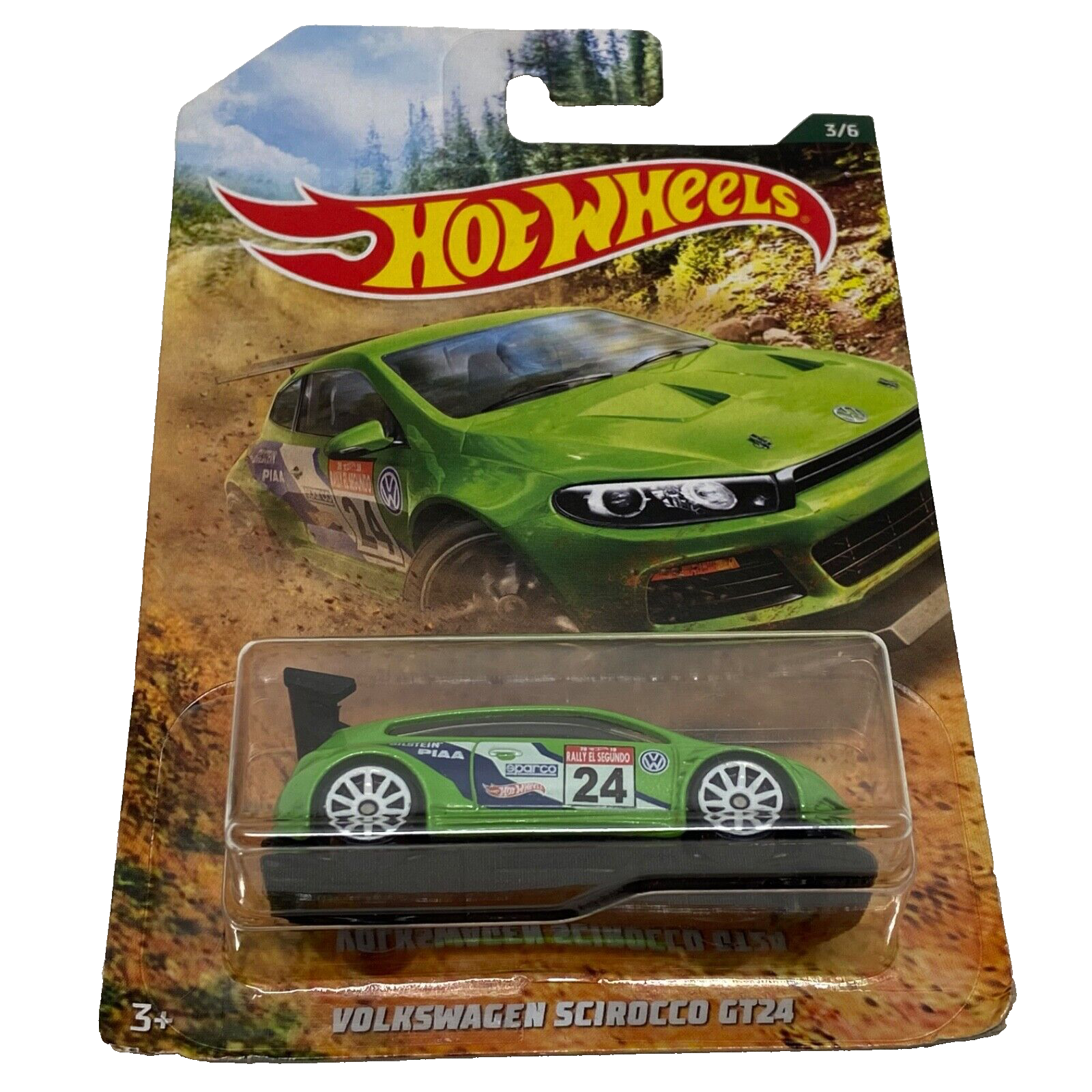 Hot Wheels Volkswagen Scrirocco GT24 Rally Sport Series 3/6 Green Off-Road VW