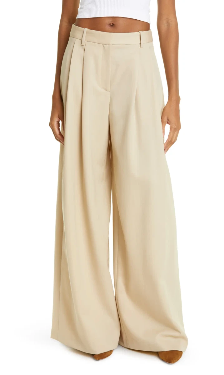 Nili lotan top wide leg pants