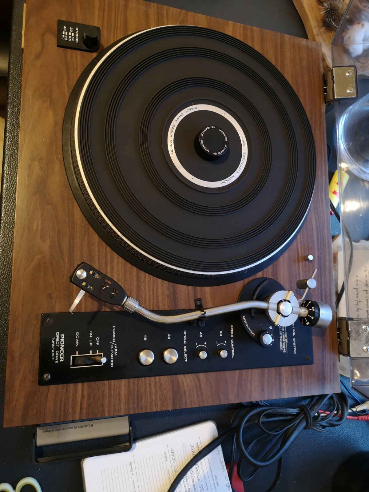 PL 44F Courroie Plate Compatible avec Pioneer PL 44F Platine Vinyle