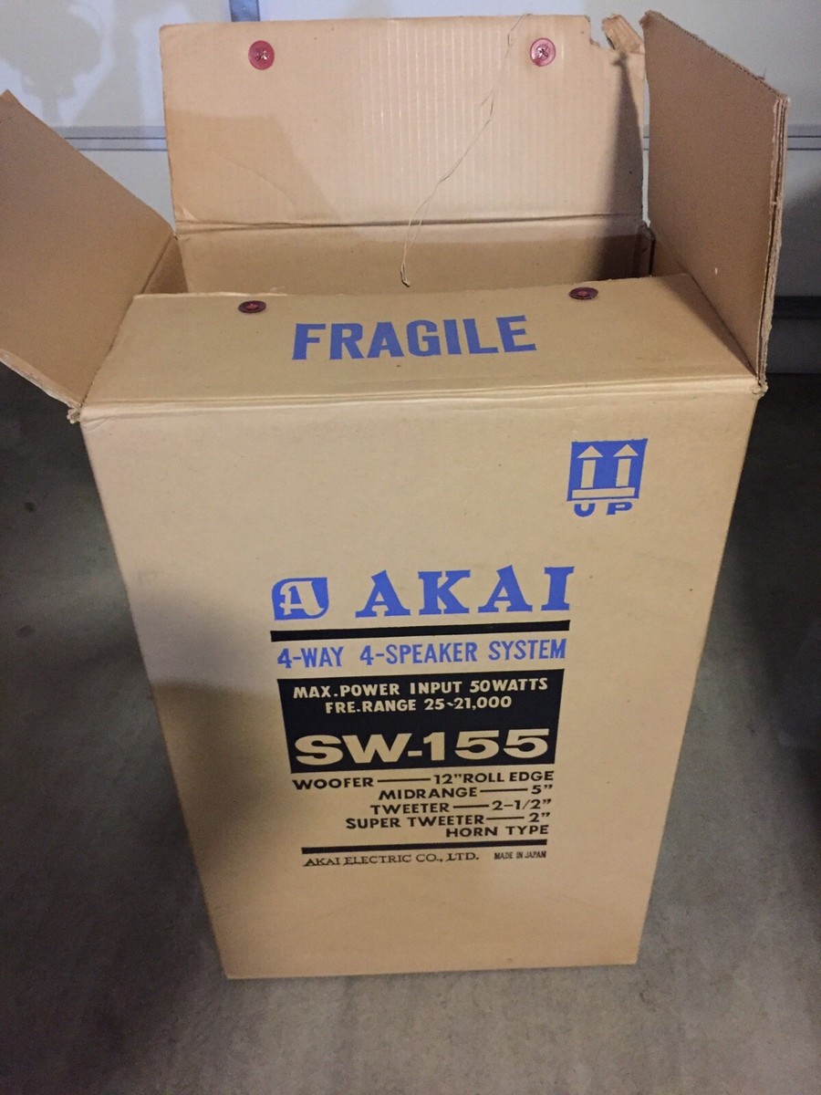 Akai SW 155 Speakers Vintage collector item JAPAN | eBay