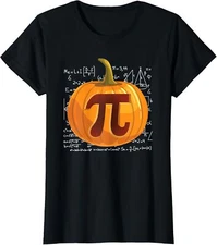 Pumpkin Pie Math Funny Halloween Thanksgiving Pi Day Ladies' Crewneck T-Shirt