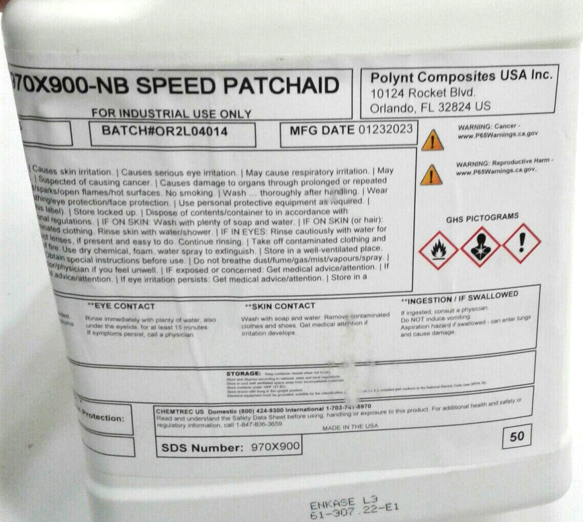 Polynt Composite 970X900-NB Speed Patchaid Resin-Based Aid F/Spray