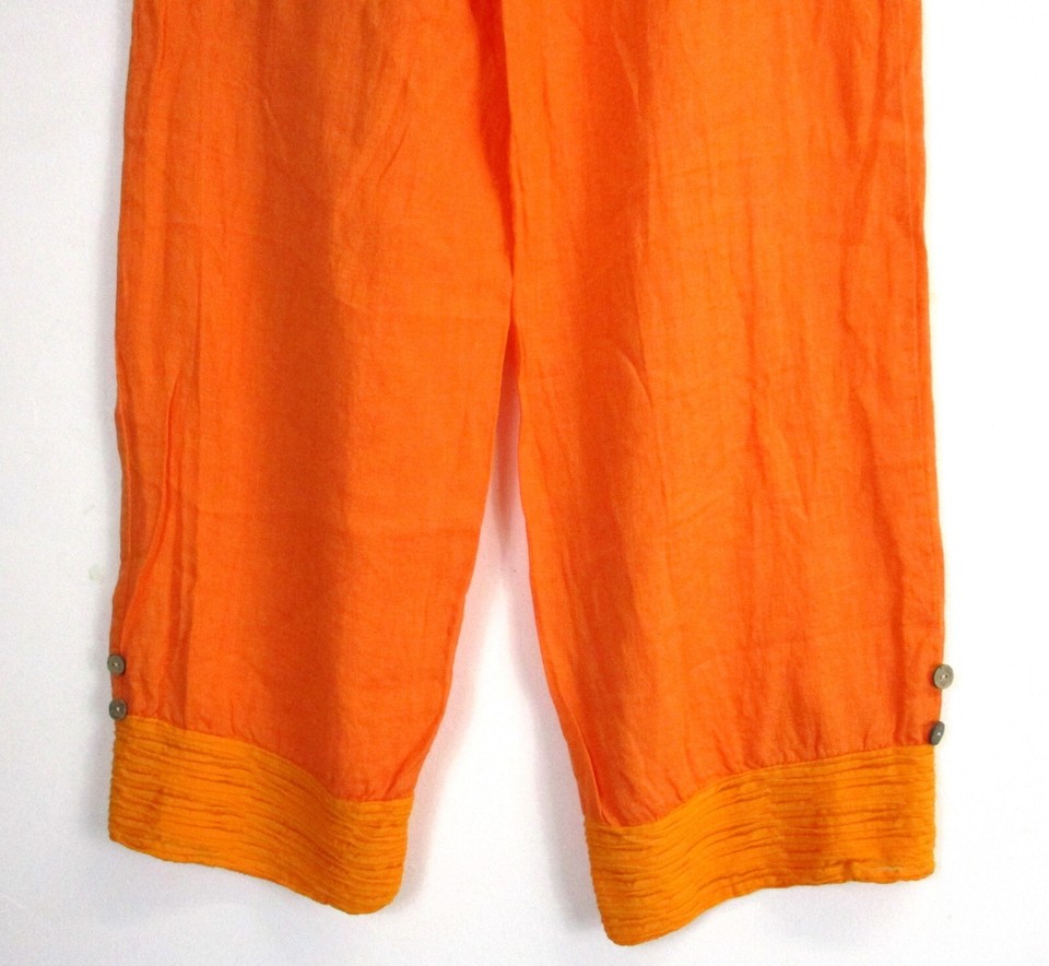 Pantaloni Fluidi In Lino - Verde Kaki - DONNA | H&M IT - Foto 4