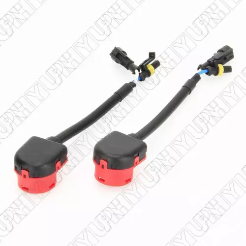 2pcs DC12V HID Headlight Wiring Harness Converter For D2S / D2R HID Xenon Bulbs