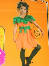 NEW Girl Halloween costume New children Pumpkin Princess dress L 10 -12