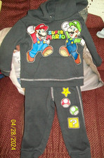 Super Mario Toddler Boys Hoodie  Pants Set Size 12M