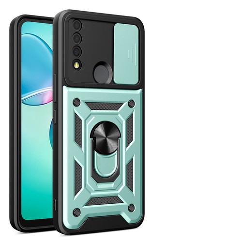 For TCL 30 XE 5G/Case Shockproof Ring Stand Phone Cover w/ Tempered Glass - Photo 16 sur 16