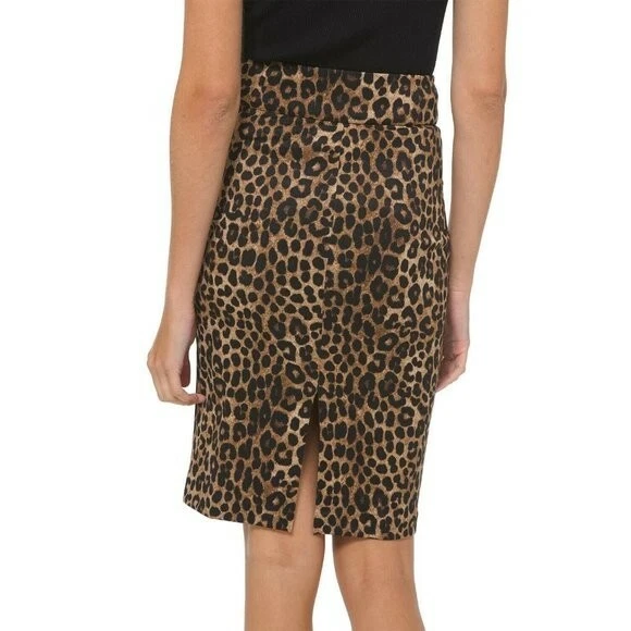 Michael kors leopard print on sale skirt