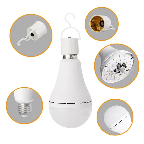 4Pcs LED Rechargeable Emergency Light Bulb 12W Equivalent 1200mAh Battery Backup - Bild 8 von 16