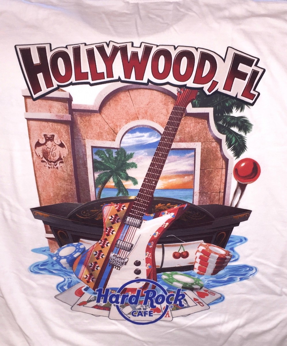 Hard Rock Cafe HOLLYWOOD FL 2017 City Tee T-SHIRT Mens Size XL NEW 