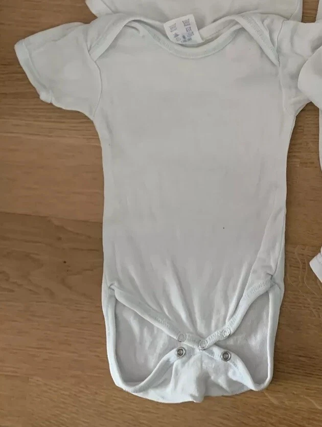 Body 56 Baby Weiß Kurzarm