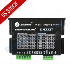 STEPPERONLINE Stepper Motor Driver 1.0-3.2A 10-30VDC for Nema 17,23 Motor DM332T