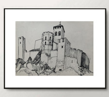 VUE DU CHATEAU DE VALERE A SION CIRCA 1960/70 (282)