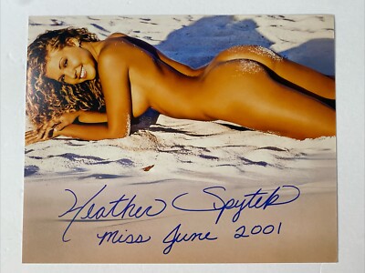 Playboy Playmate Heather Spytek Autographed 8x10 Photo Authentic Signed