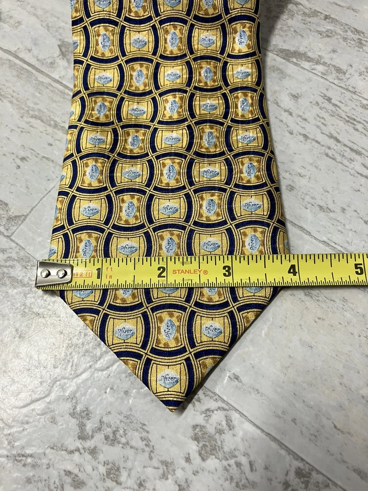 PFIZER VIAGRA PEQUEÑA PASTILLA AZUL PATRÓN SEDA CORBATA CUELLO CORBATA MÉDICO DROGA REP Foto 2 de 4