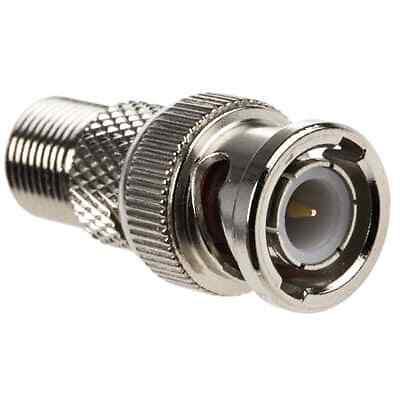 3PC RS PRO 5465086 Straight RF Adapter BNC Plug to Type F Socket 1GHz