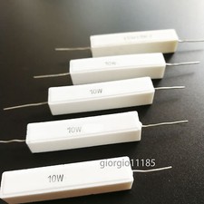 US Stock 5pcs 4.7K ohm 4K7 J 10 watt Axial Ceramic Cement Power Resistor 10W
