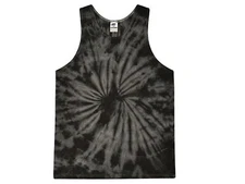 Black Tie Dye Tank Top Sleeveless T-Shirts , Adult S M L XL 2XL 3XL,Cotton 