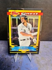 2021 Topps Finest Flashbacks José Abreu #90 Black Refractor 10/25 White Sox MVP