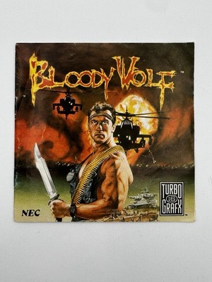 Bloody Wolf Manual Only turboGrapx-16 Turbo Grapx 16