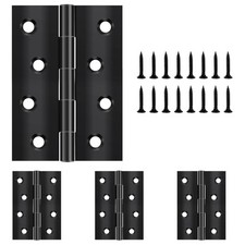 Schwarz Edelstahl Klappscharnier 100×70mm für Türen, Fenster, Schränke, robust