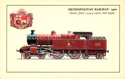 Railway Railway Chemin de Fer Metropolitan 1920