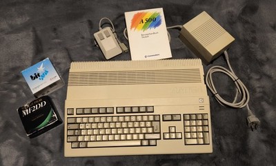 Commodore Amiga 500 1MB Rev.6A mit Zubehör Gründlich gereinigt #280