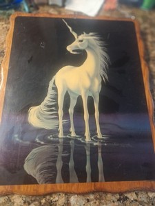 Unicorn Picture On Wood