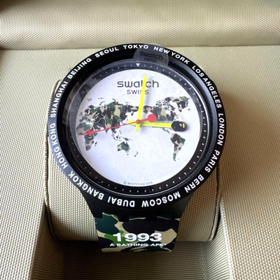Swatch x A Bathing Ape 1993 カモフラージュ Swatch x A Bathing Ape BAPE Limited Edition Camouflage Analog
