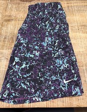 Nike Dri-FIT Shorts Kids XL Black Purple Abstract Training FV0275-503 NWT