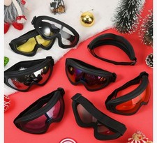 Ski/Snowboard Goggles Mirrored Multicolor Tinted Lens UV, Black Frame