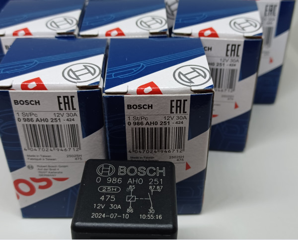 Bosch 10-PACK 0332019151/ 0 986 AH0 251 12VDC Mini Relay, SPST, 30A