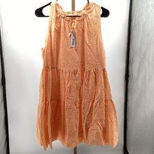 335. BB Dakota by Steve Madden The Papaya Dress Eyelet Mini Dress Size L BNWT