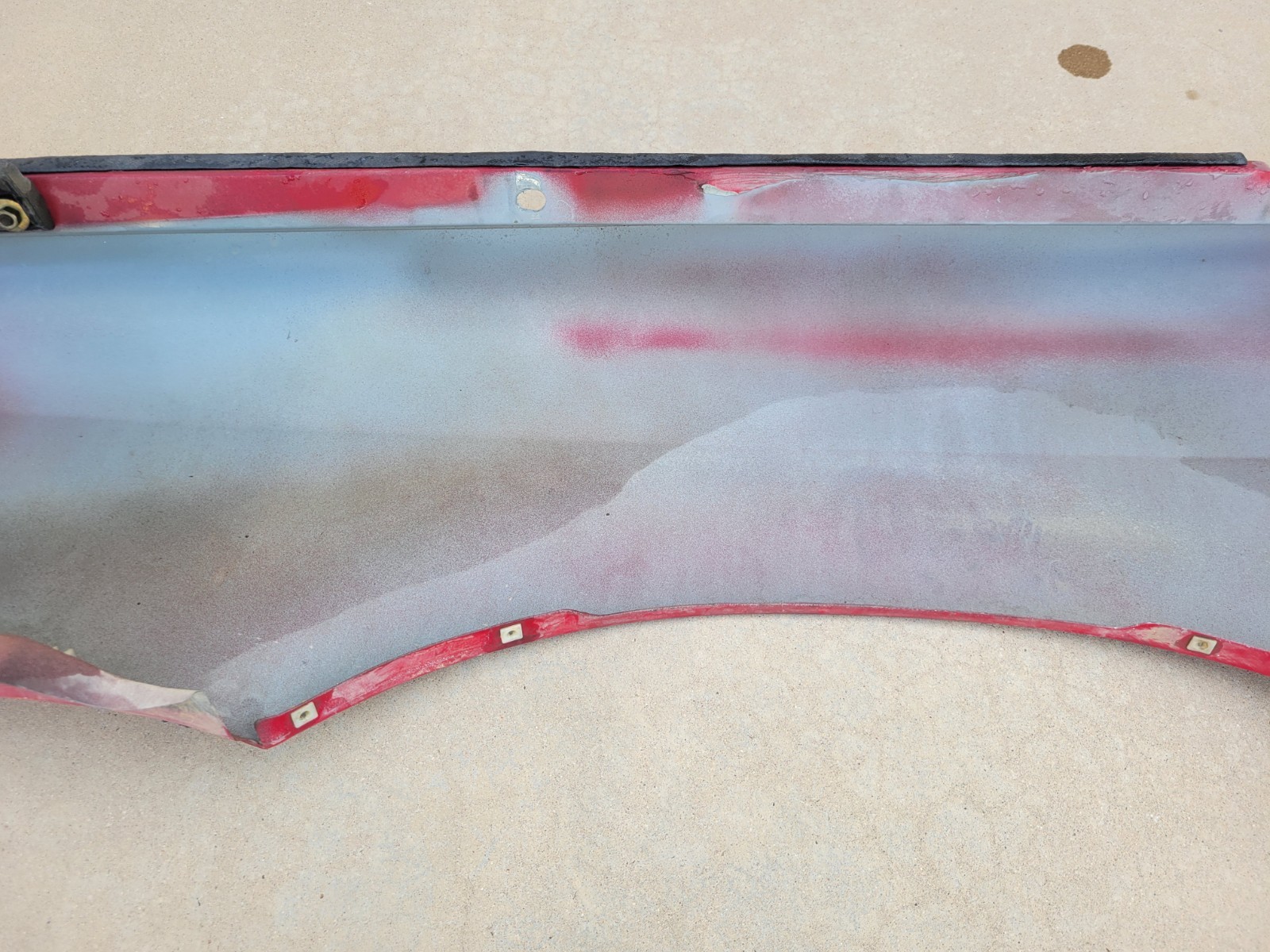 1989–1991 Chrysler TC By Maserati Front Passenger RH Fender Assembly OEM Red Use