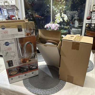 #ad New InSinkErator H HOT100C SS Push Button Instant Hot Water Dispenser $100.00