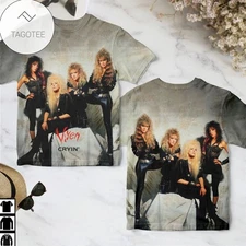 New Vixen band t shirt 3D Unisex Short Sleeve S-5XL TR345 FREE SHIPPING