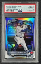JOJO PARKER PSA 10 2025 BOWMAN CHROME DRAFT #BDC-8 REFRACTOR 1ST PROSPECT 1137
