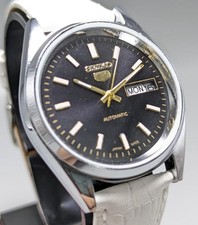 Rare vintage SEIKO 5 automatic day date movement number 6309A japan made men's w