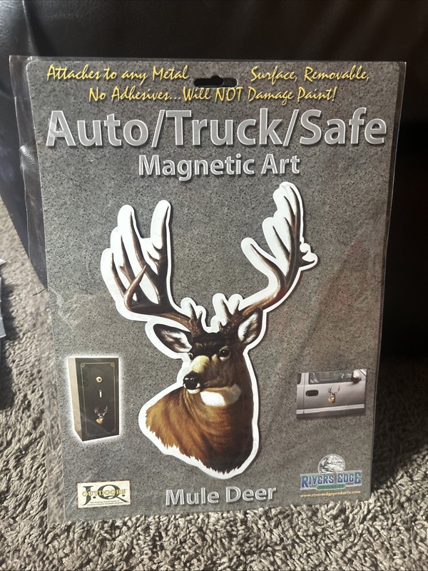 Rivers Edge Magnetic Art buck deer decal 