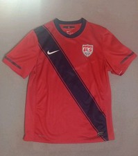 Nike M USMNT red Third Soccer Jersey football shirt 2011 player issue World Cup