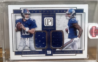 2017 Panini Pantheon - Sympaiktis Relics Eli Manning, Odell Beckham Jr /49   