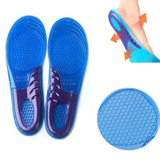 1 Pair Man Women Orthotic Arch Support Massage Insole Unisex Silicone Anti Slip