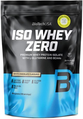 BioTech USA Iso Whey Zero, 454 g Beutel, Weiße Schokolade